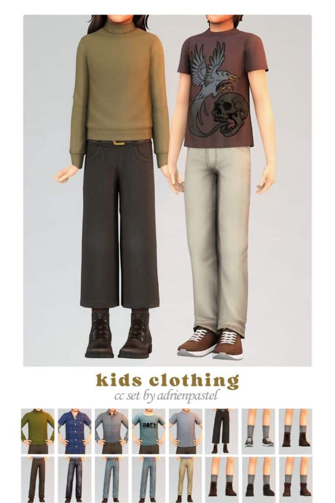 sims 4 kids clothing set