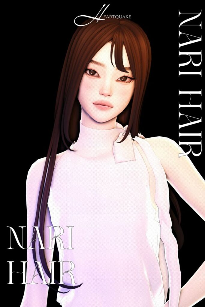 sims 4 long hair with bangs