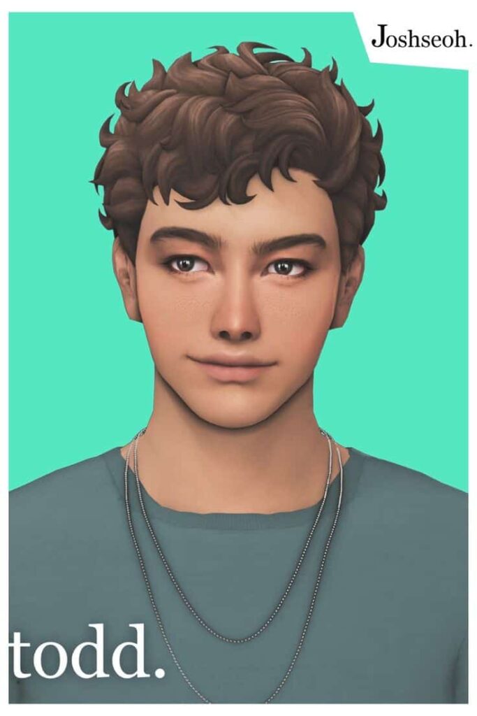 sims 4 messy short hair cc