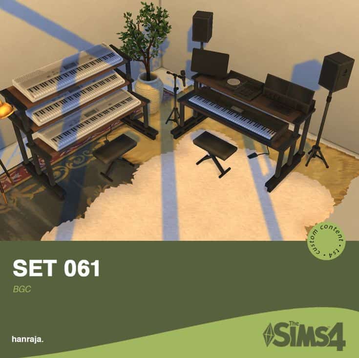 sims 4 music station cc set
