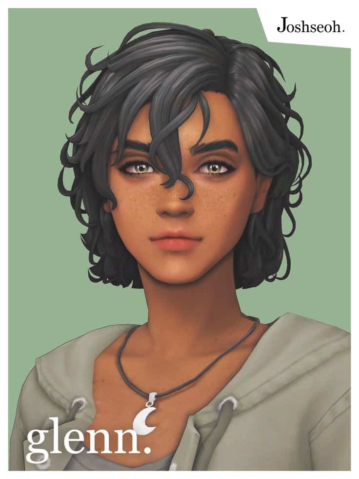 sims 4 short curly hair cc