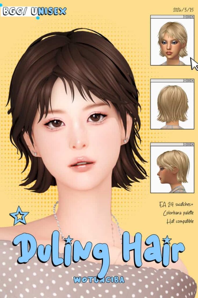sims 4 short hair maxis match