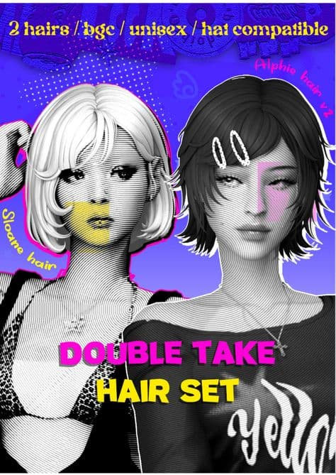 sims 4 short hair set