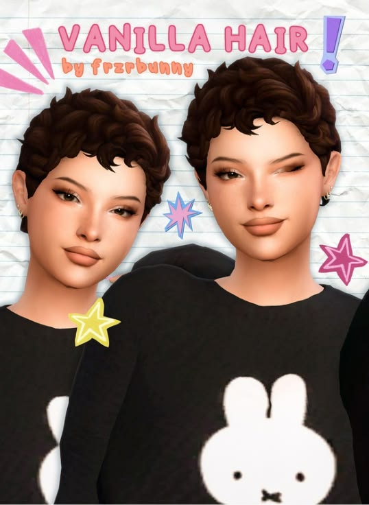 sims 4 short messy hair