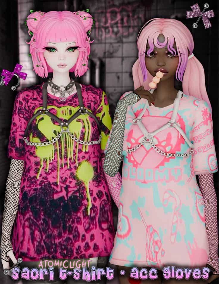 sims 4 t-shirt and gloves