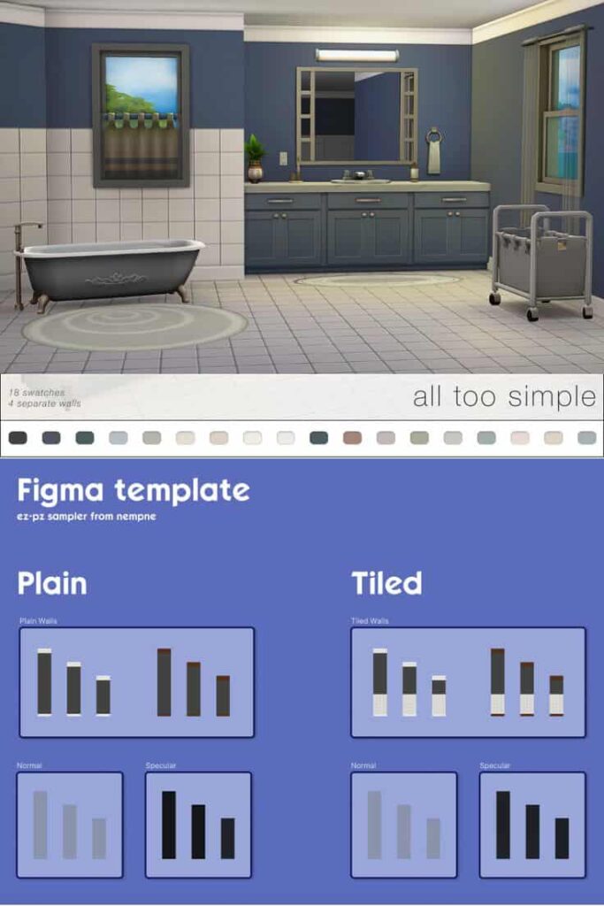sims 4 tiled wall cc
