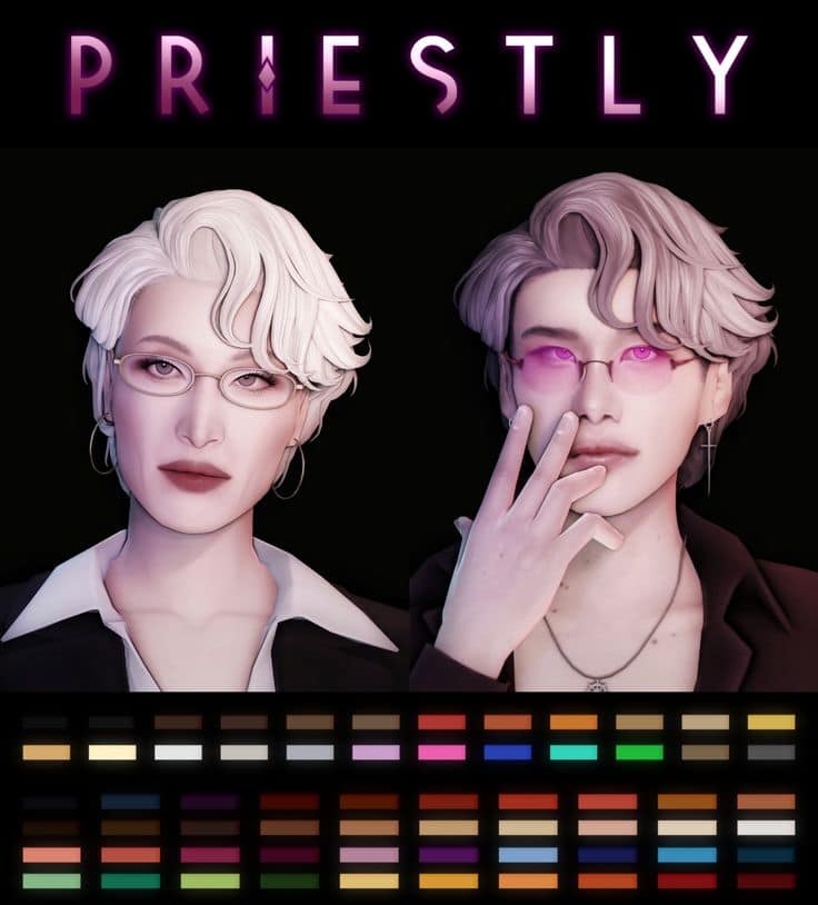 sims 4 unisex short hair cc