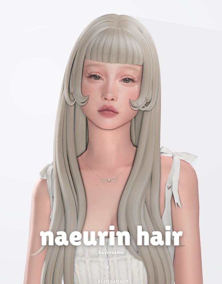 best long hair with bangs