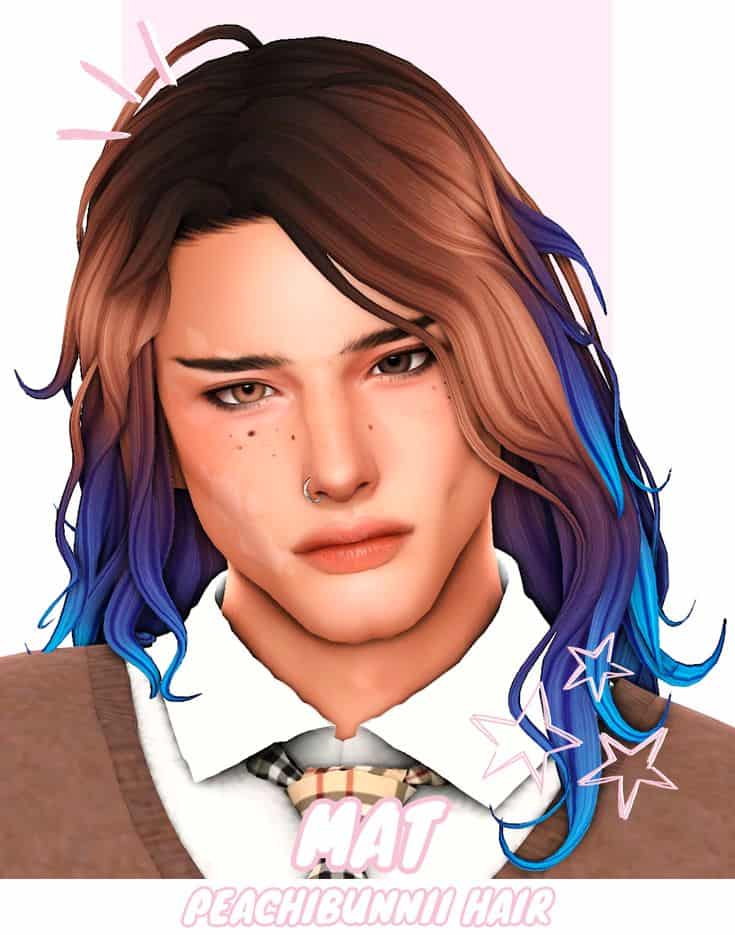 best male long hair cc