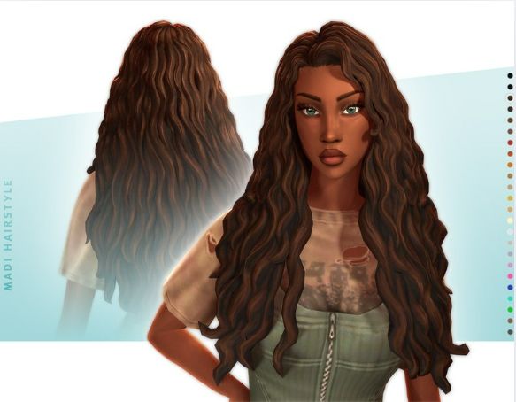 maxis match long hair cc sims 4
