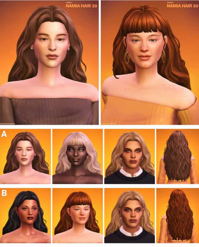 namia sims 4 cc hair