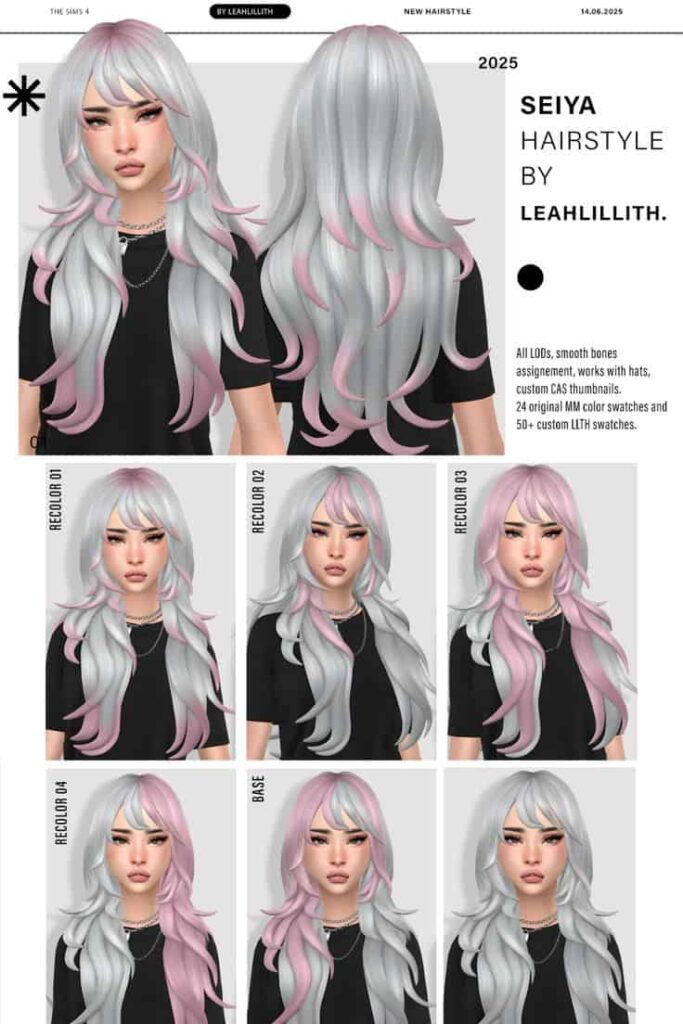 seiya long hair cc sims 4