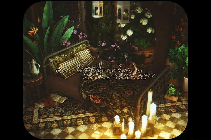 sims 4 bed recolor
