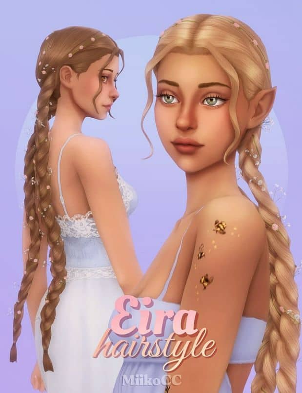sims 4 long braids