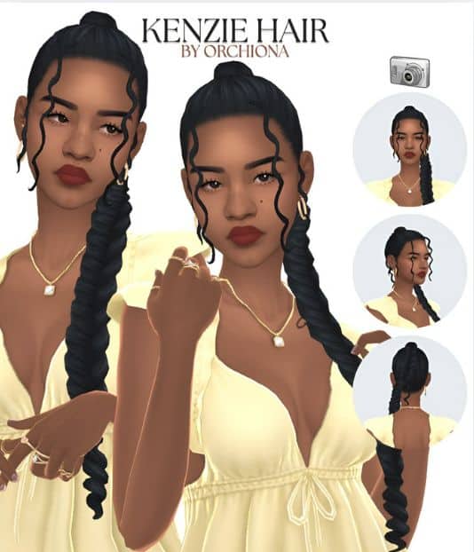 sims 4 long braids CC pack