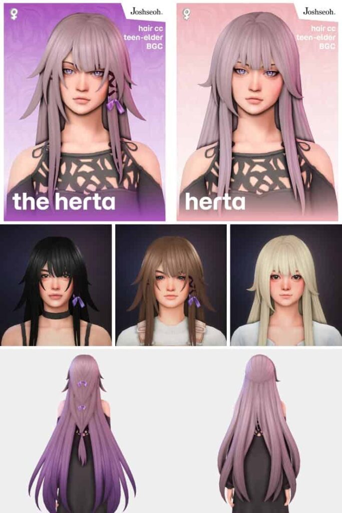 sims 4 long cc hair