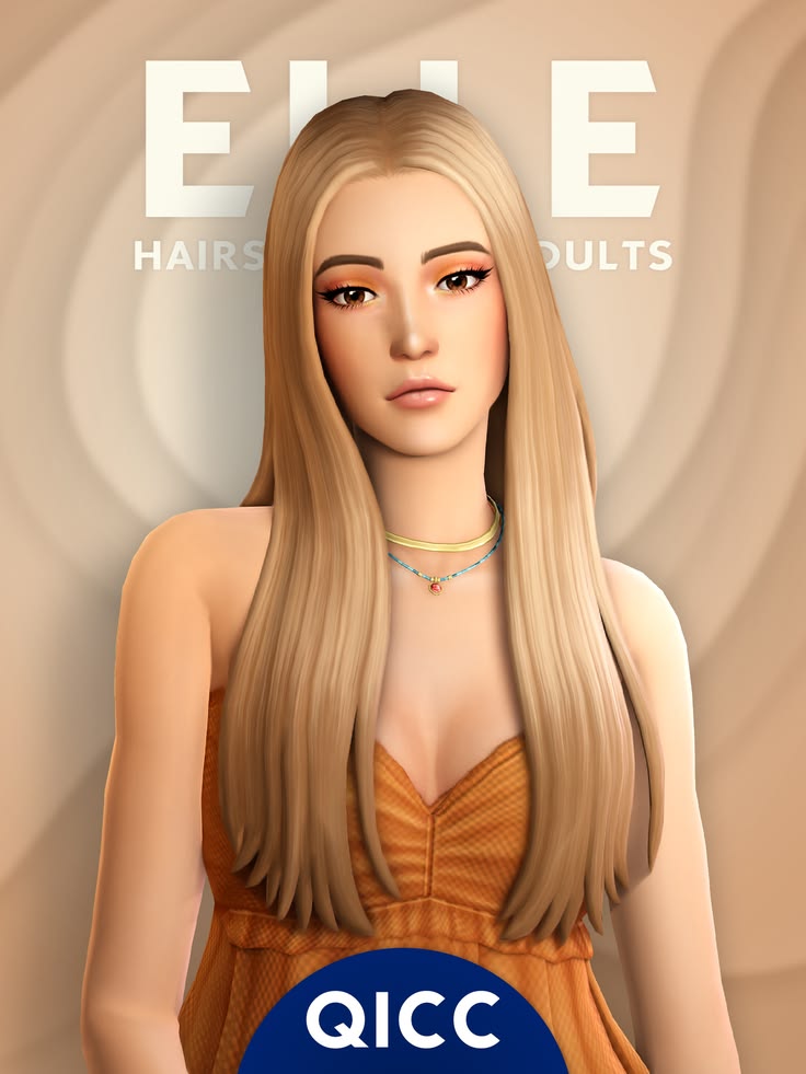 sims 4 long straight hair