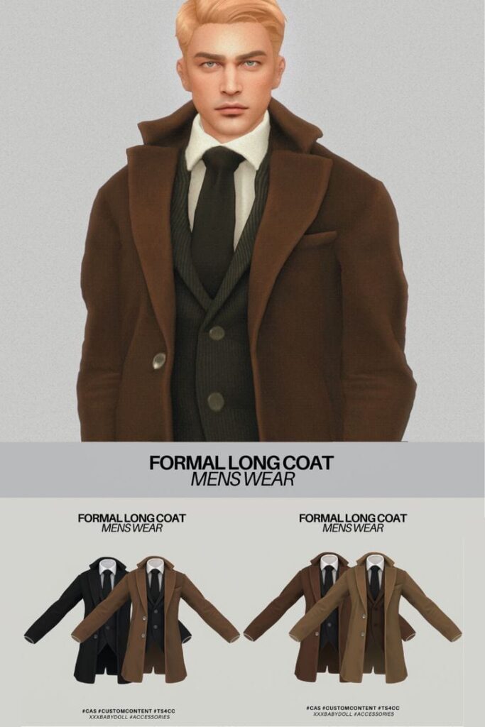 sims 4 male long coat cc