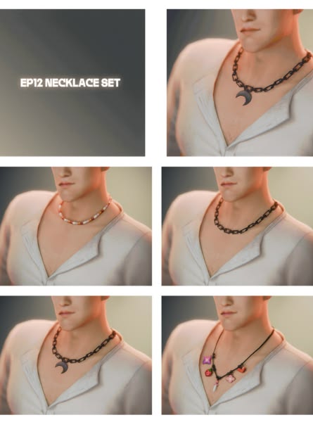 sims 4 male necklace cc