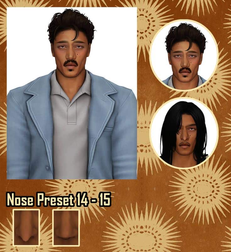 sims 4 male nose presets pack