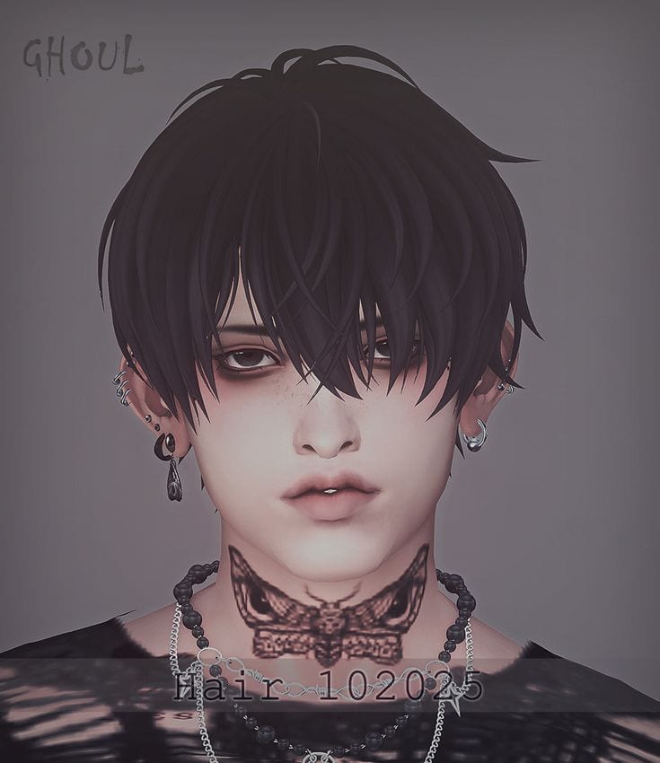 sims 4 messy hair