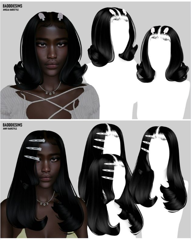 amelia hair cc sims 4