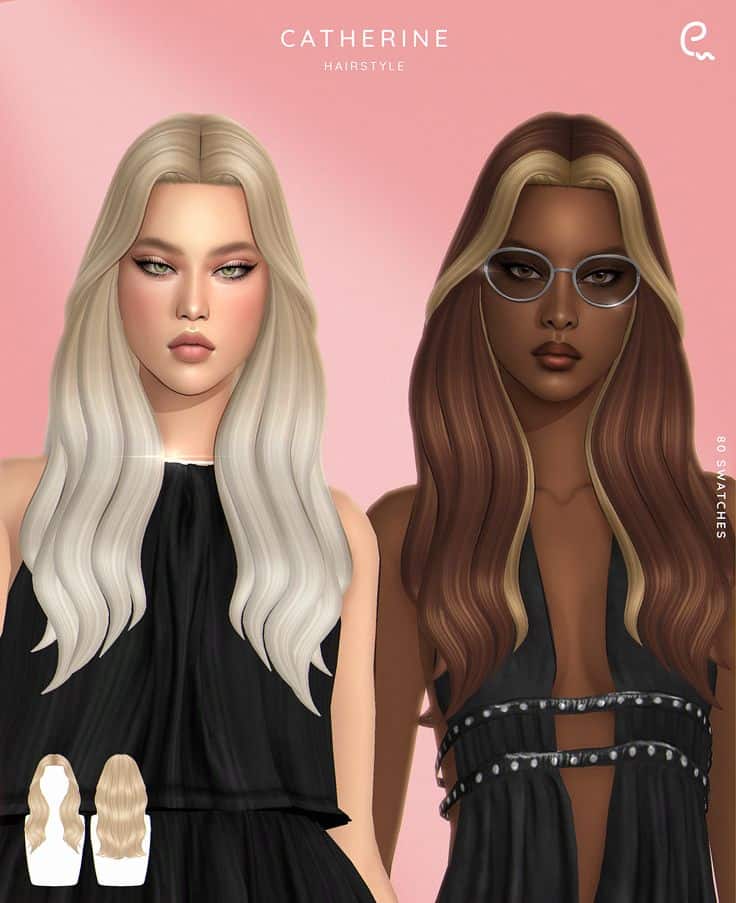 catherine long hair cc