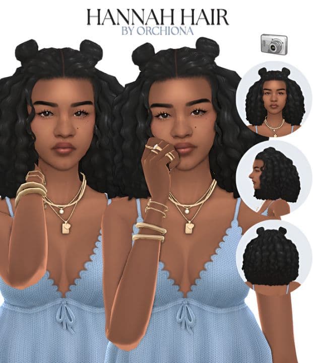 hannah sims 4 hair