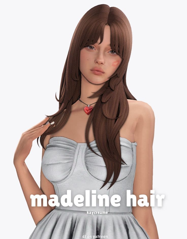 long hair cc sims 4