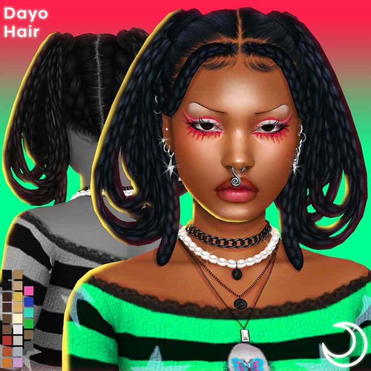 sims 4 braided ponytail