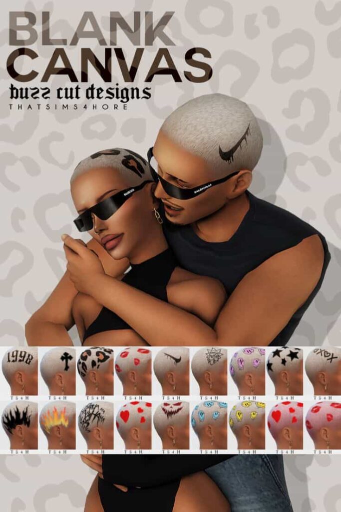 sims 4 buzz cut cc