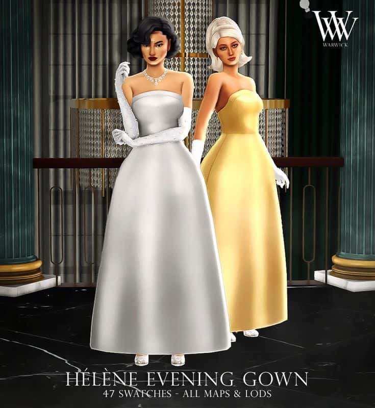 sims 4 cc gown