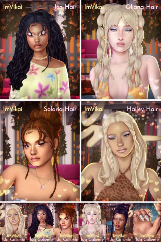sims 4 cc hair collection