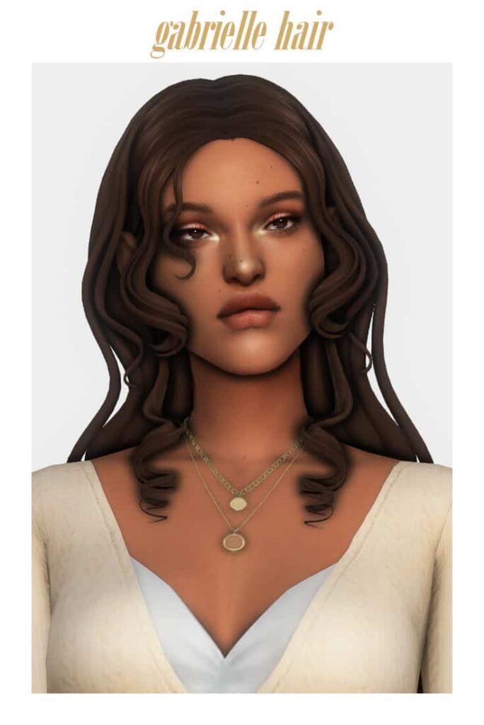 sims 4 cc hair with curly ends