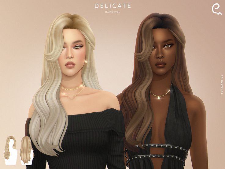 sims 4 delicate hair cc