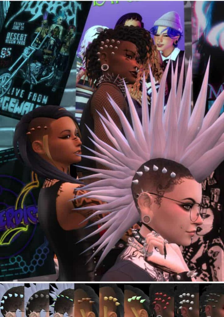 sims 4 head spikes