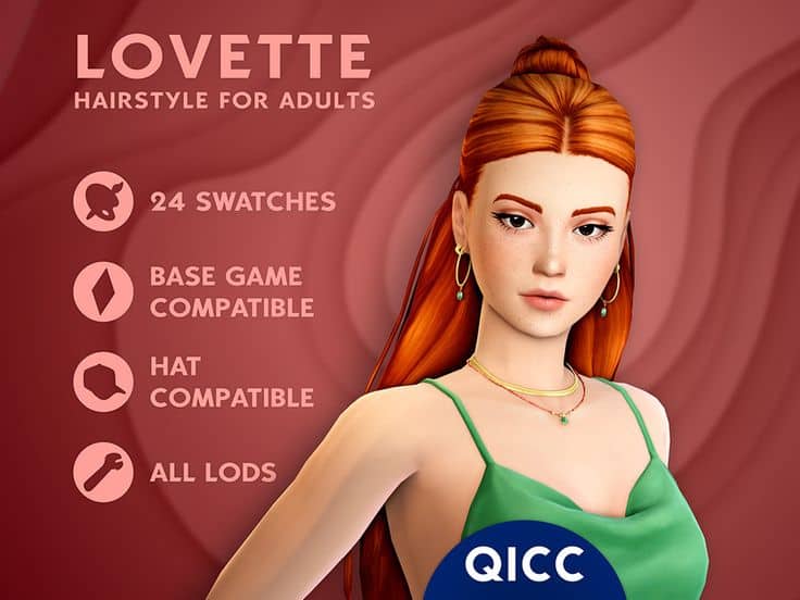 sims 4 high bun