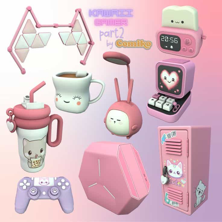sims 4 kawaii gamer part 2