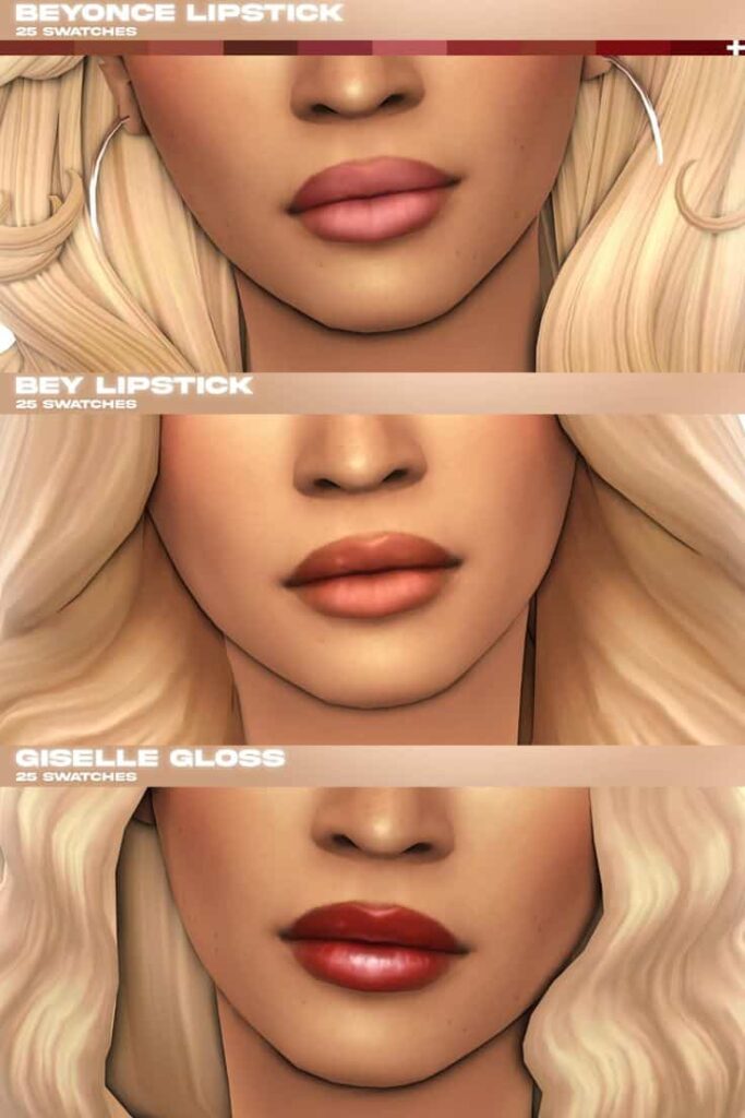 sims 4 lipstick cc collection