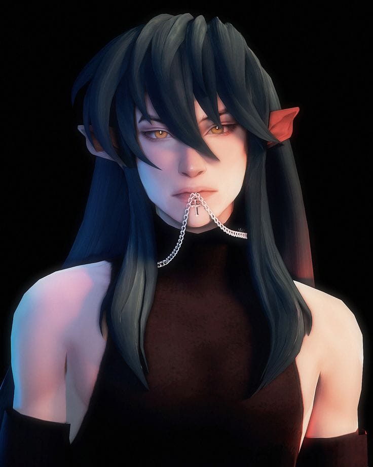 sims 4 long fantasy hair