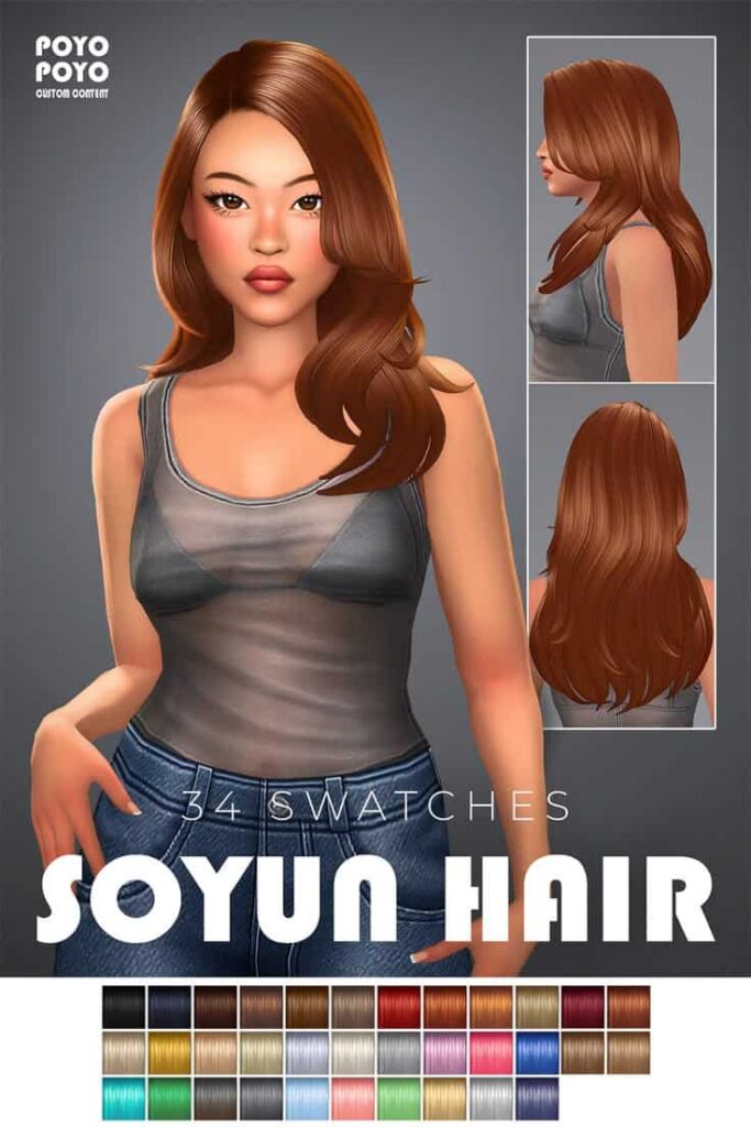 sims 4 long hair with layers