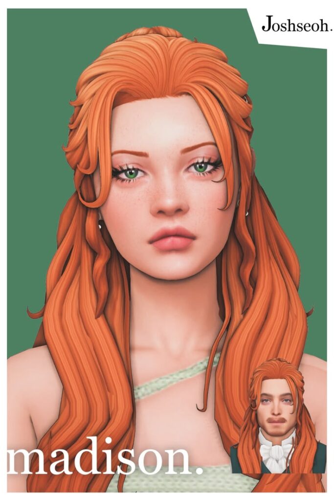 sims 4 long wavy hairstyle