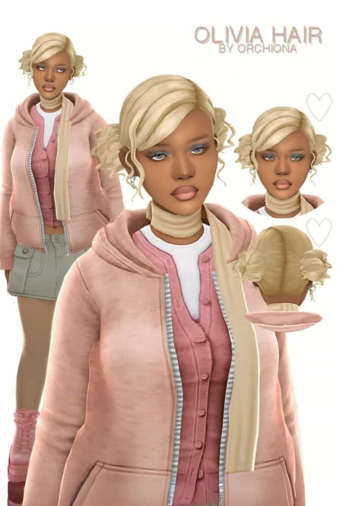 sims 4 low buns