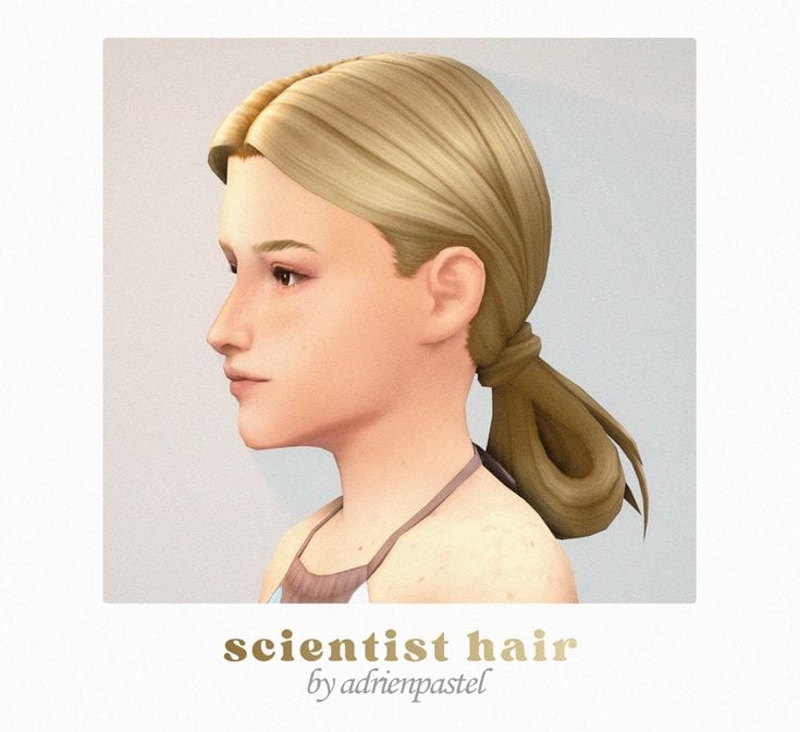 sims 4 low ponytail cc