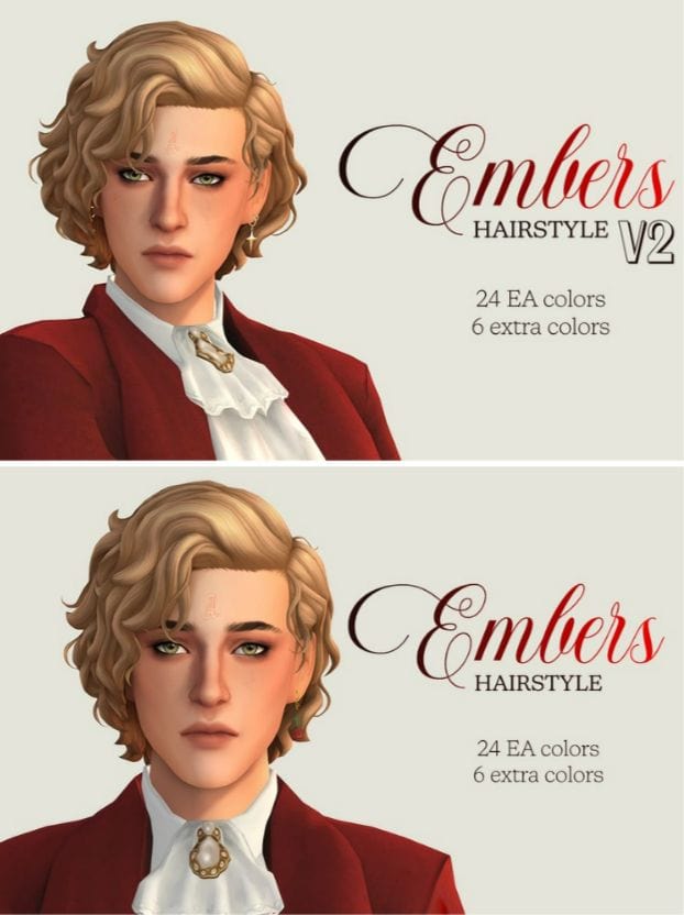 sims 4 male short curly hair