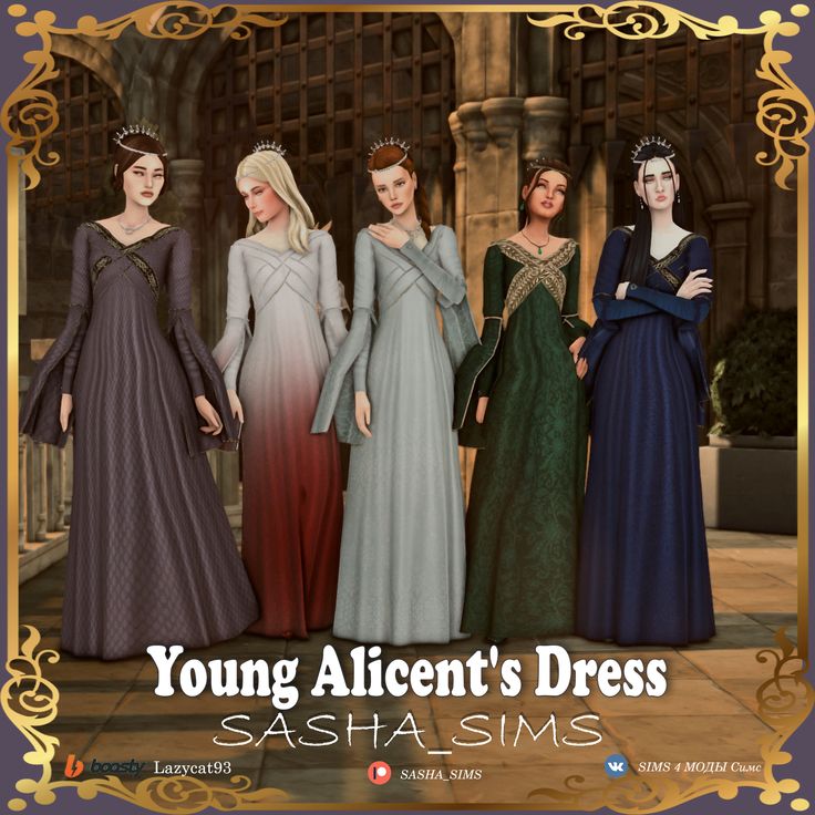 sims 4 medieval cc dress