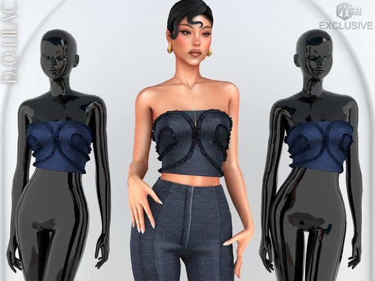 sims 4 ruffled tops
