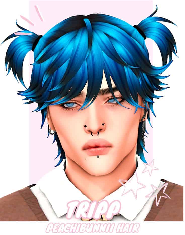 sims 4 twin ponytails cc