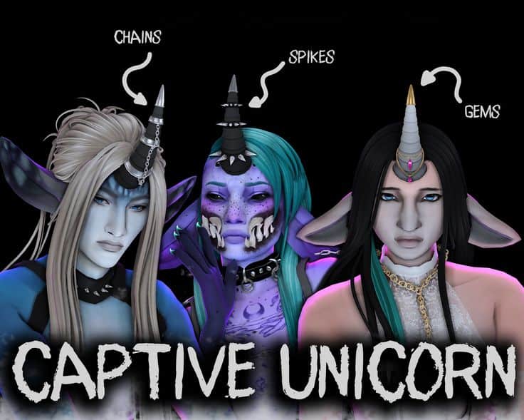 sims 4 unicorn horns cc
