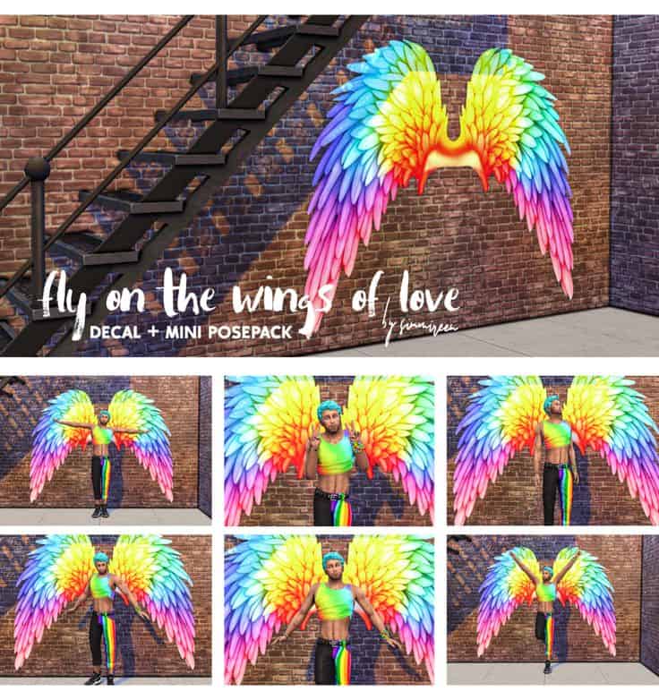 sims 4 wings decals